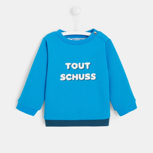 Sweat bébé garçon à message