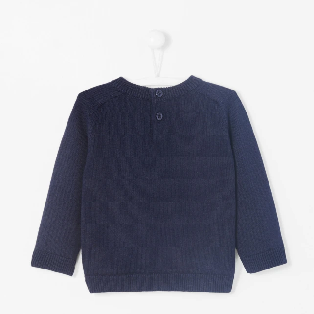 Pull bébé garçon intarsia carreaux