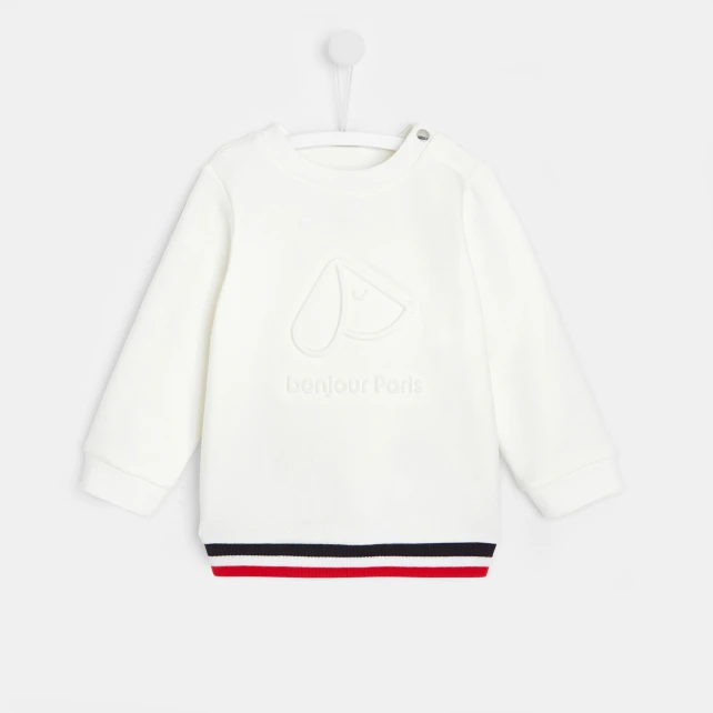 Sweat bébé garçon à message