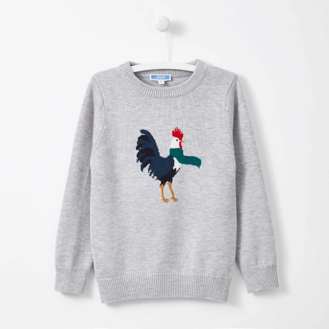 Pull intarsia Coq