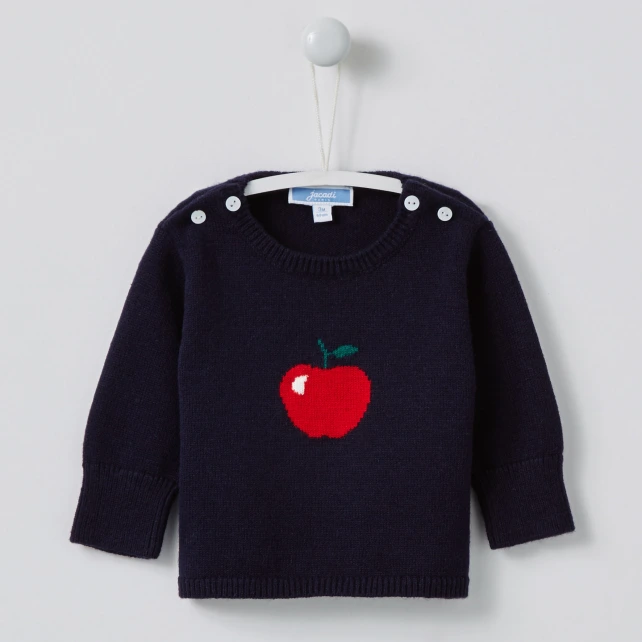Pull Intarsia Pomme.