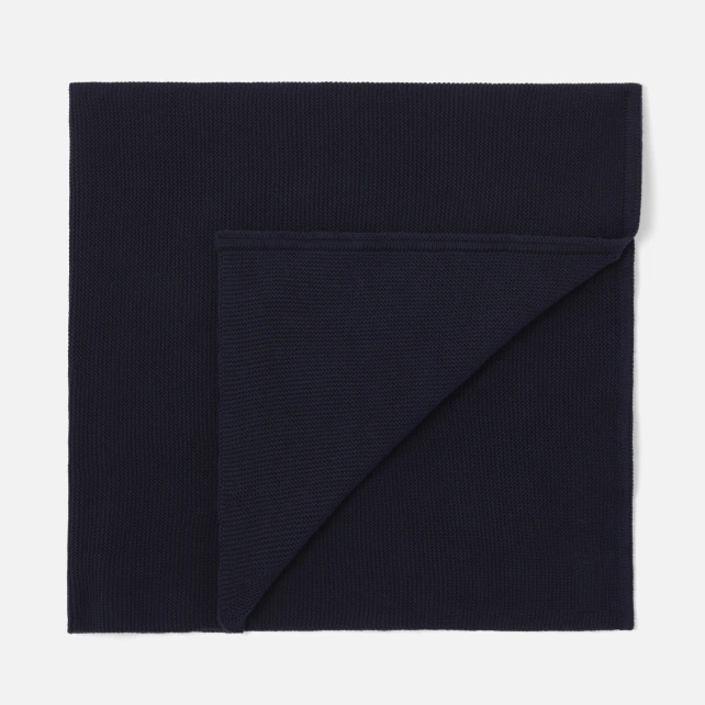 Couverture en point mousse