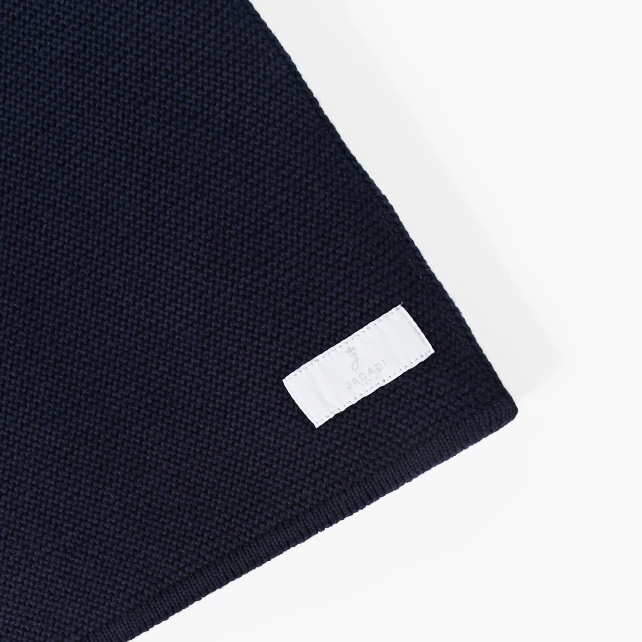 Couverture en point mousse