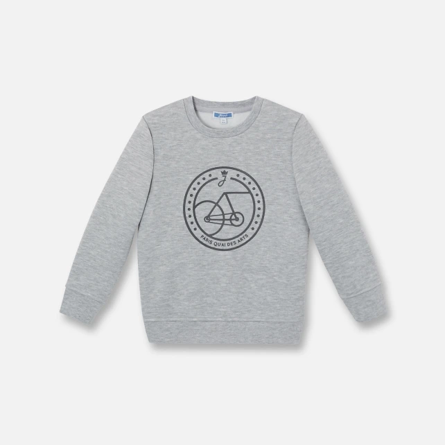 Sweat en molleton gris