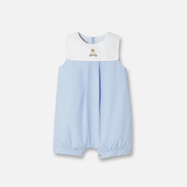 Combinaison courte brodée main