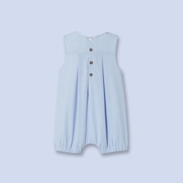 Combinaison courte brodée main