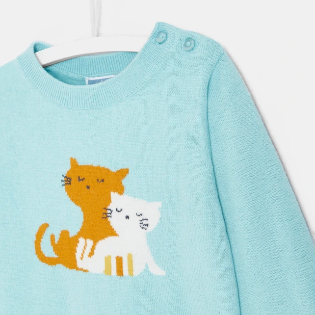 Pull bébé fille petits chats
