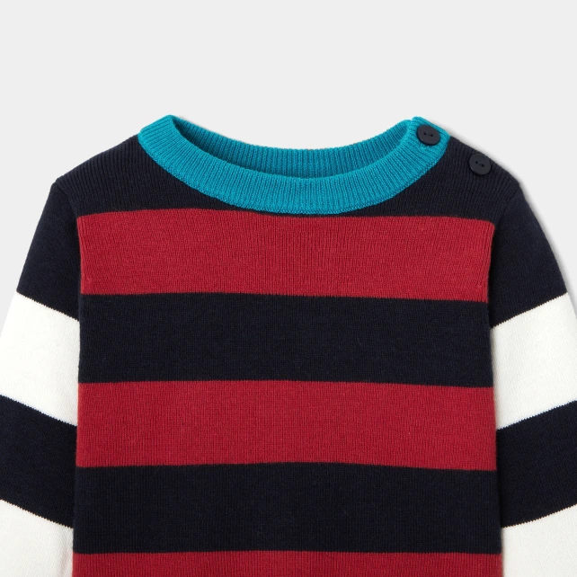 Pull rayé bébé garçon