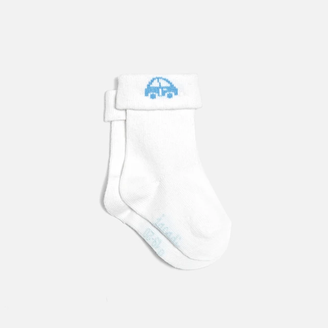 Chaussettes bébé en bouclette