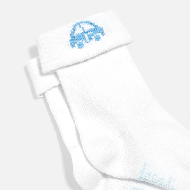 Chaussettes bébé en bouclette