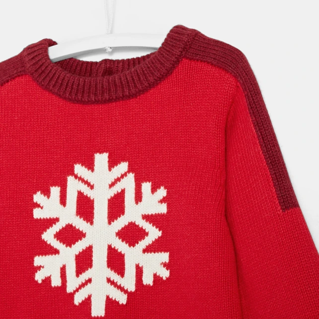 Pull bébé garçon motif flocon