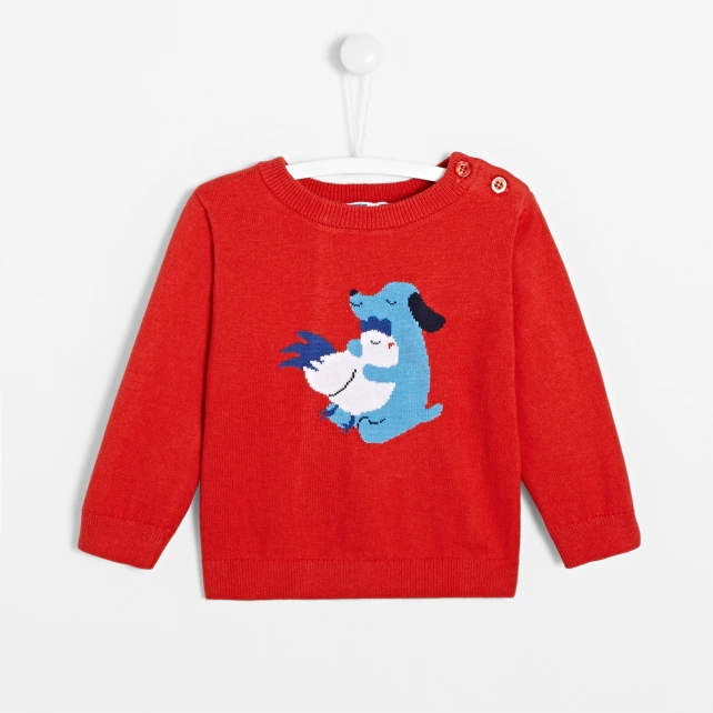 Pull bébé garçon à Intarsia