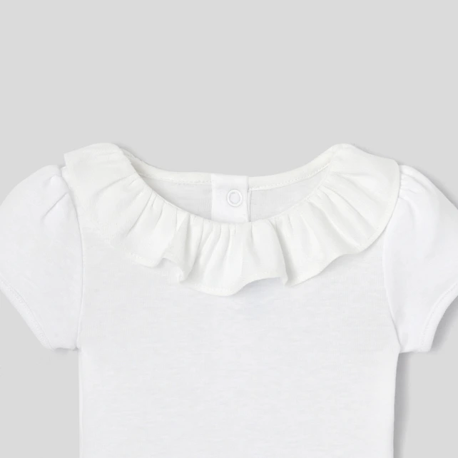 Body bébé fille à col volanté