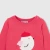 Pull bébé fille Intarsia oiseau