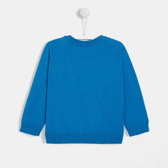 Pull bébé garçon Intarsia chiens