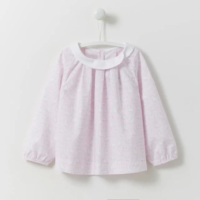 Blouse imprimé chatons