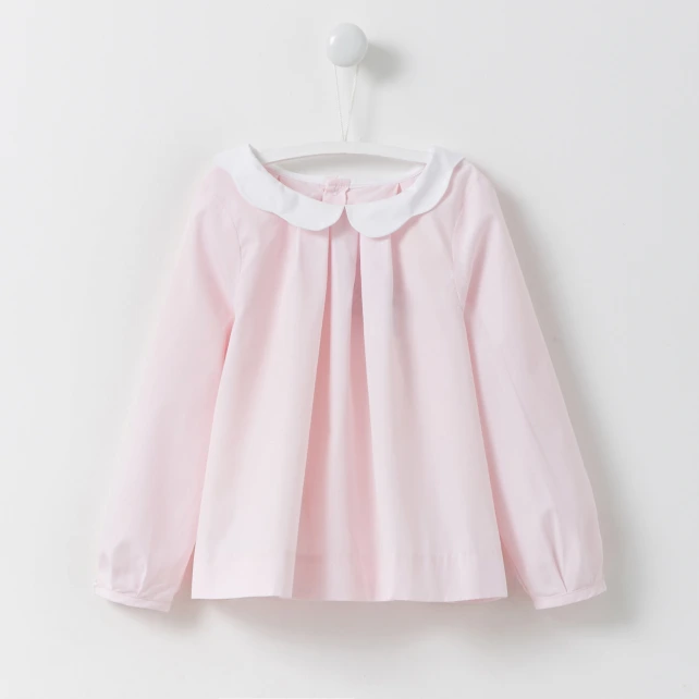 Blouse encolure festons