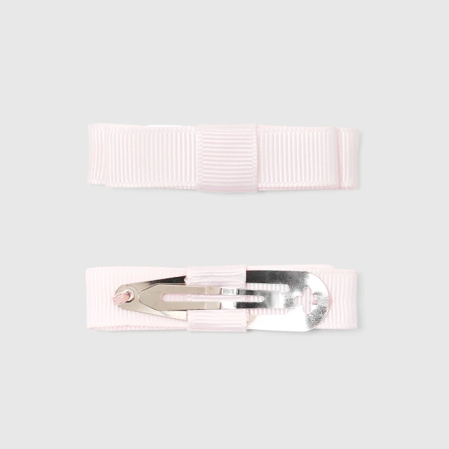 Duo de barrettes à nœud plat enfant fille