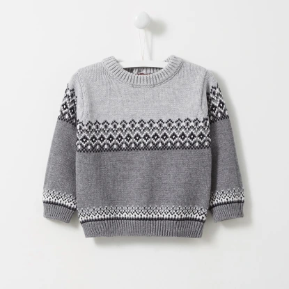 Pull jacquard bébé garçon