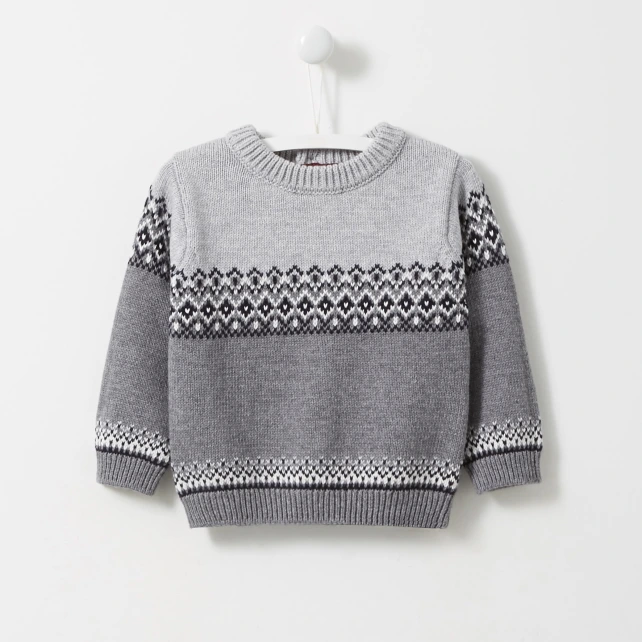 Pull jacquard bébé garçon