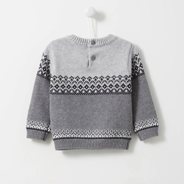 Pull jacquard bébé garçon
