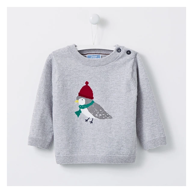 Pull intarsia Oiseau