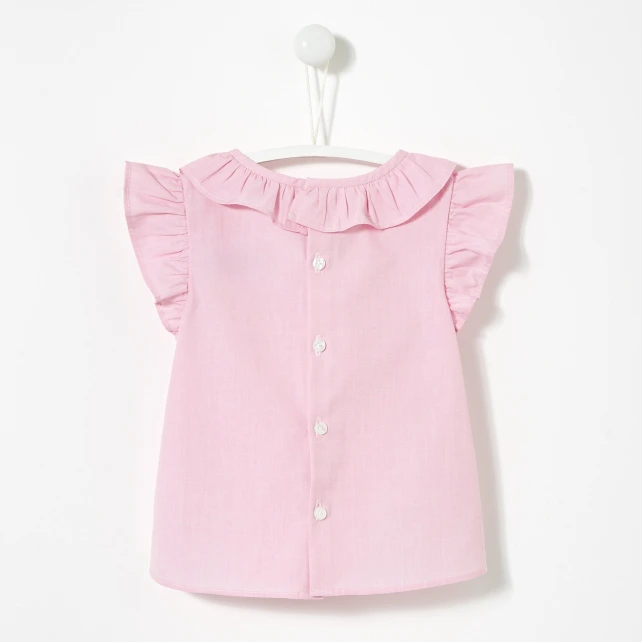 Blouse col collerette