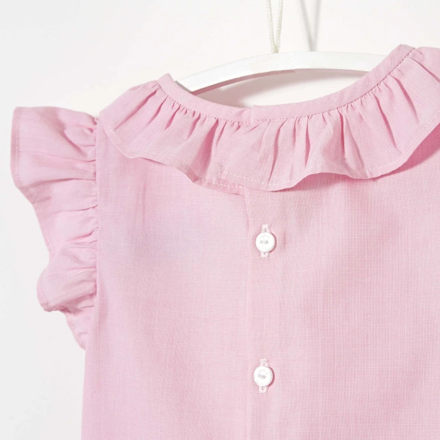 Blouse col collerette