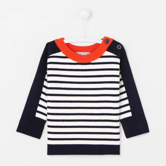 Pull bébé garçon esprit marinière