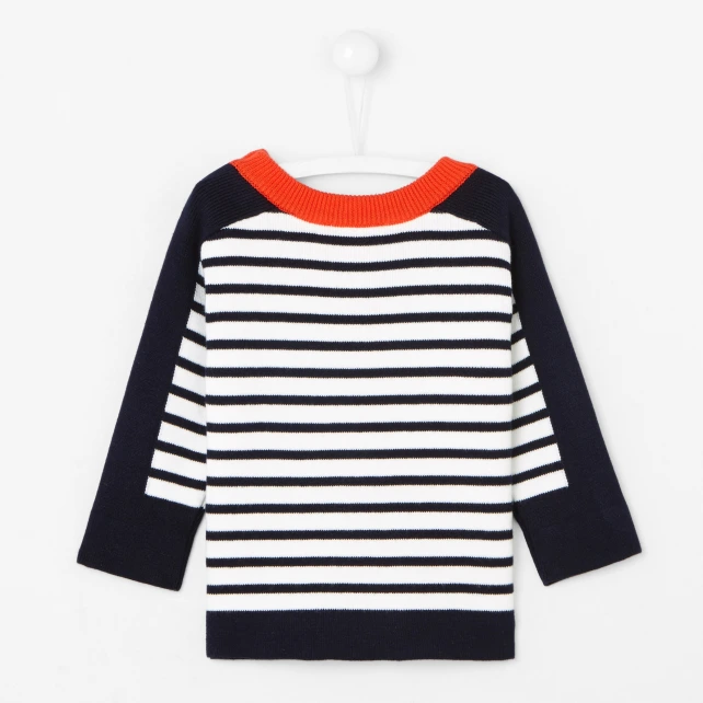 Pull bébé garçon esprit marinière