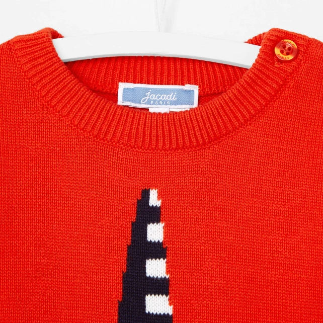 Pull bébé garçon Intarsia Tour Eiffel