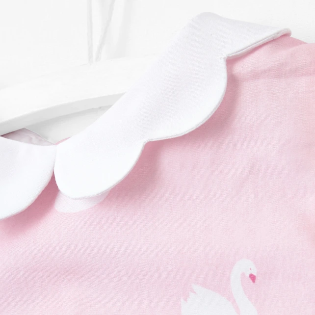 Robe bébé imprimé cygnes