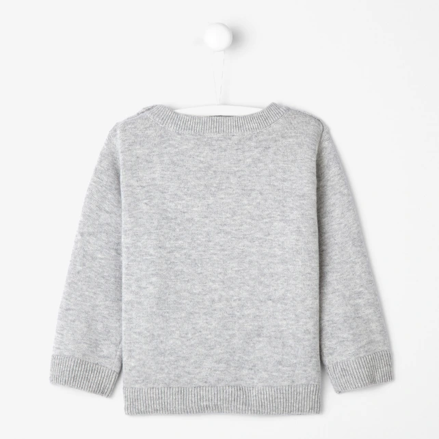 Pull bébé garçon Intarsia oiseaux