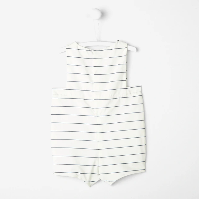 Combinaison courte bébé garçon rayée