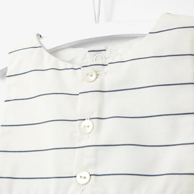 Combinaison courte bébé garçon rayée