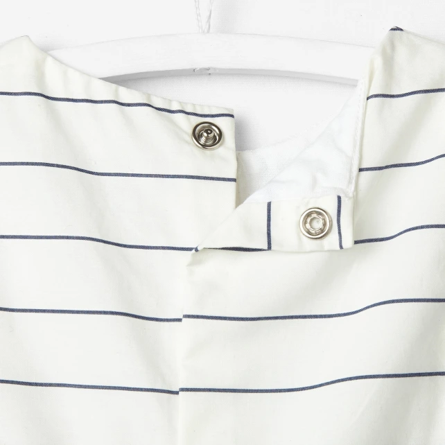 Combinaison courte bébé garçon rayée