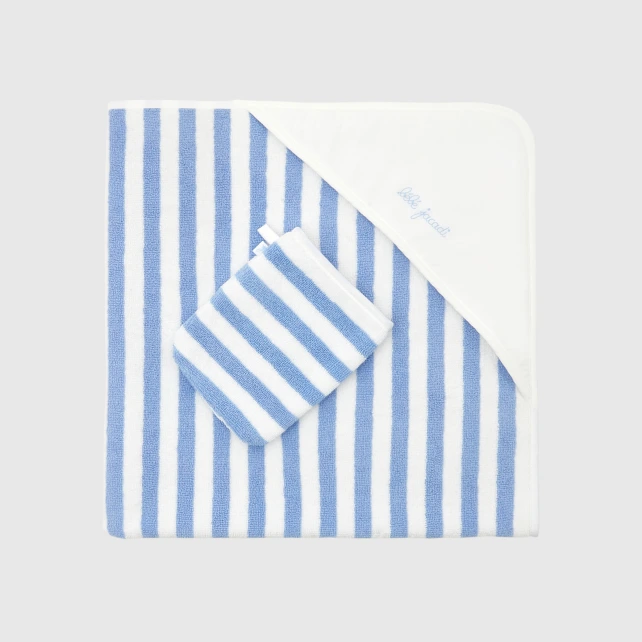 Sortie de bain rayée