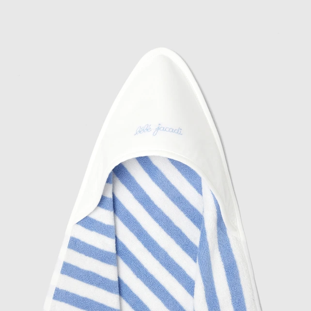 Sortie de bain rayée