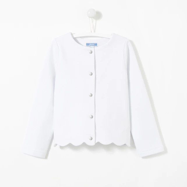 Cardigan en molleton