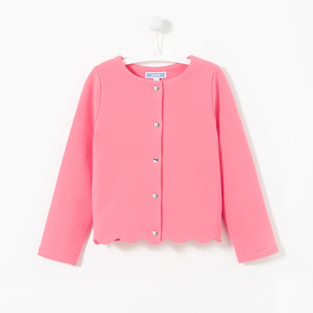 Cardigan en molleton