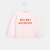 Sweat bébé fille à message