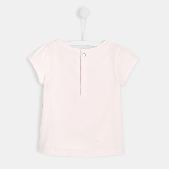 T-shirt bébé fille imprimé chien