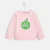 Sweat bébé fille motif pomme