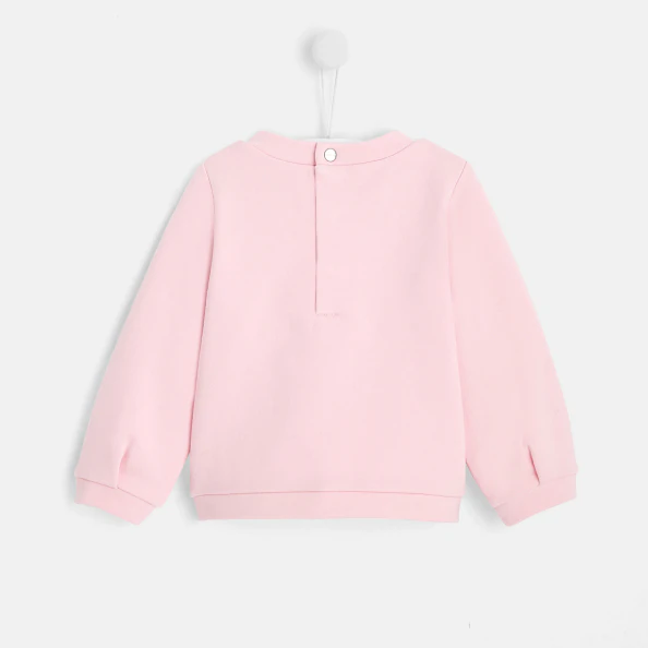 Sweat bébé fille motif pomme