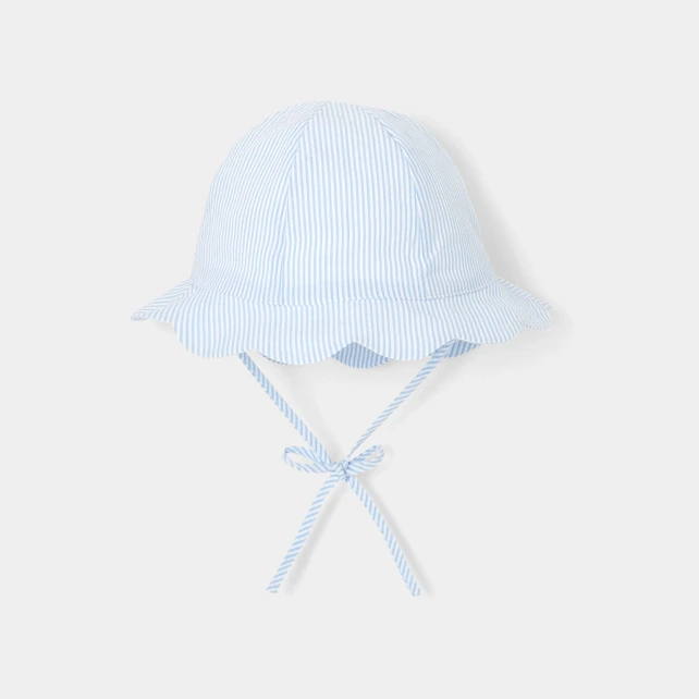 Chapeau bébé fille à festons