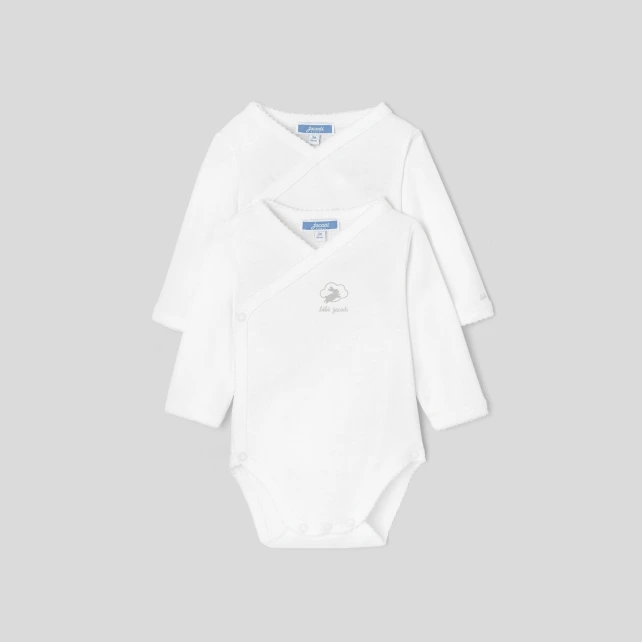 Lot de 2 bodies manches longues bébé 