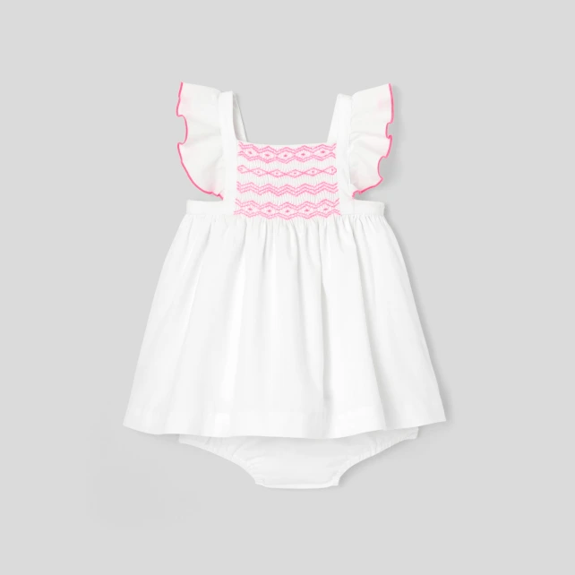 Robe bébé fille en popeline