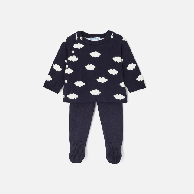 Ensemble bébé garçon en tricot jersey