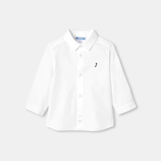 Chemise bébé garçon en coton Oxford
