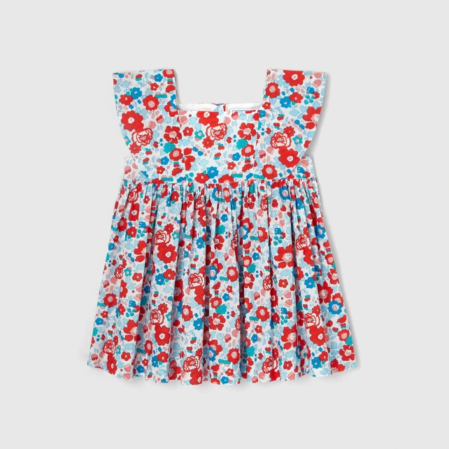 Robe bébé fille en tissu Liberty 